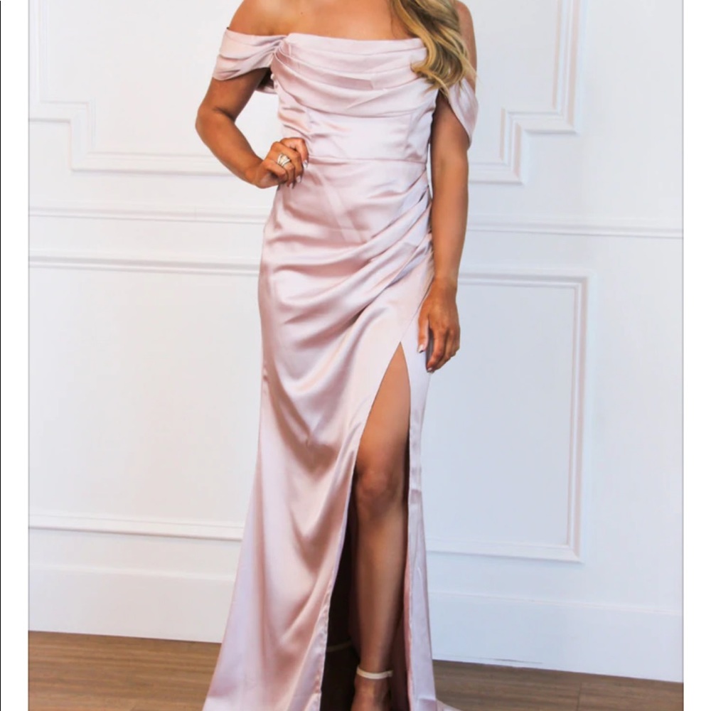 Size S blush formal dress